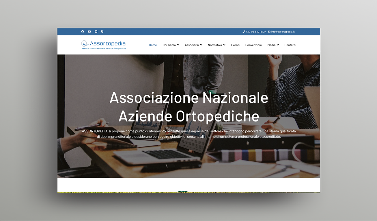 Anteprima homepage Assortopedia